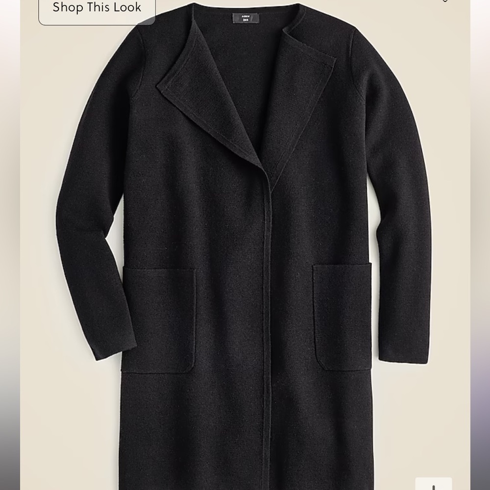 Jcrew Juliette collarless cardigan